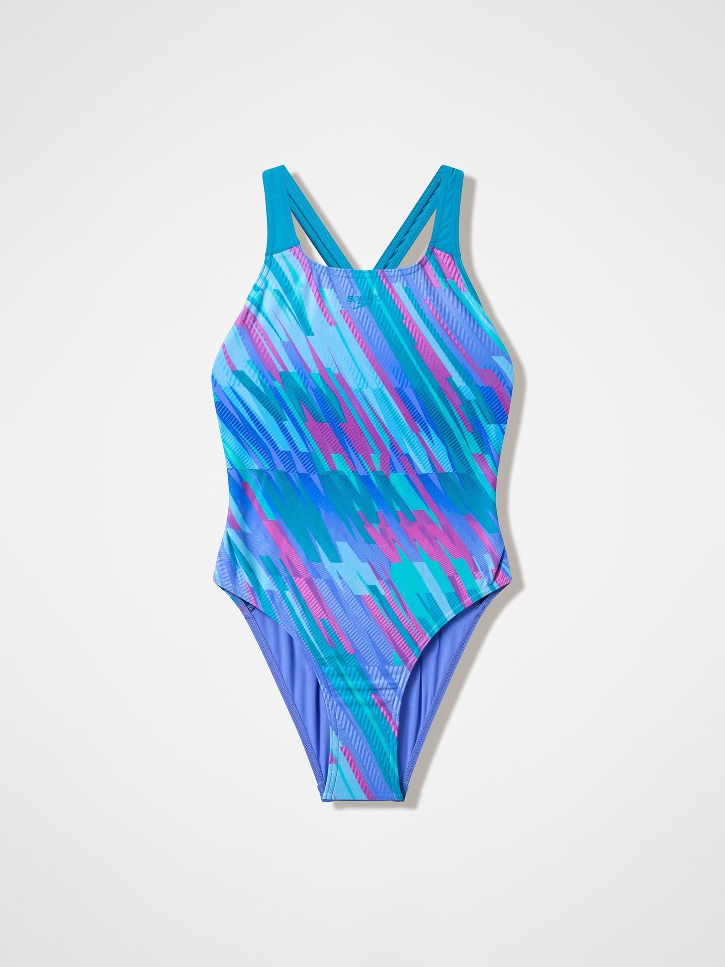 Dsiney Kidz - Speedo Purple Print Powerback Swimsuit image 1