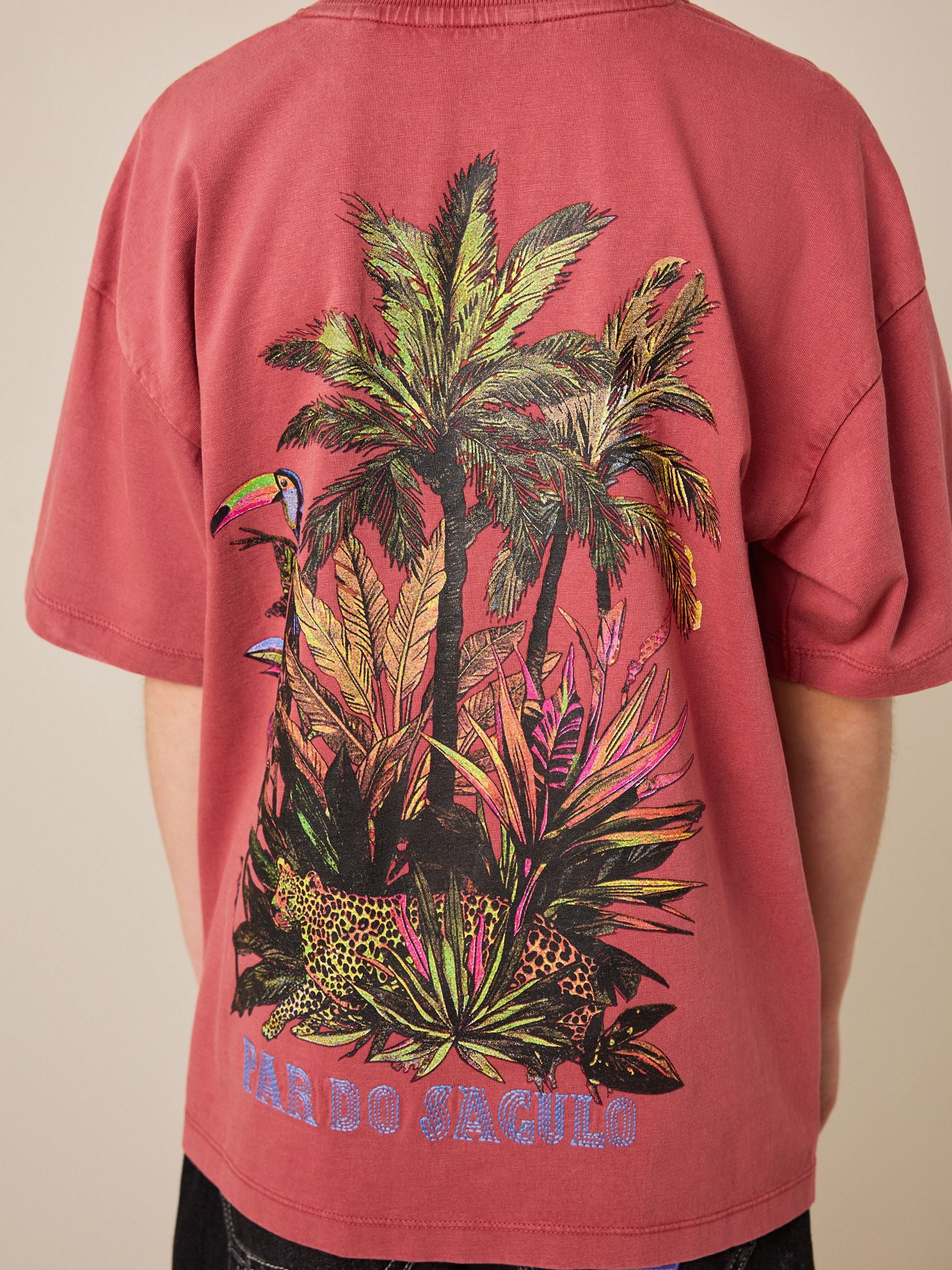 Dsiney Kidz - Berry Red Washed Graphic T-Shirt (3-16yrs) image 4