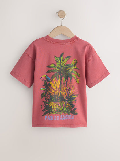 Dsiney Kidz - Berry Red Washed Graphic T-Shirt (3-16yrs) image 5
