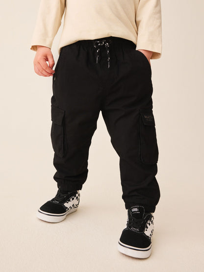 Dsiney Kidz - Black Lined Cargo Trousers (3mths-7yrs) image 2