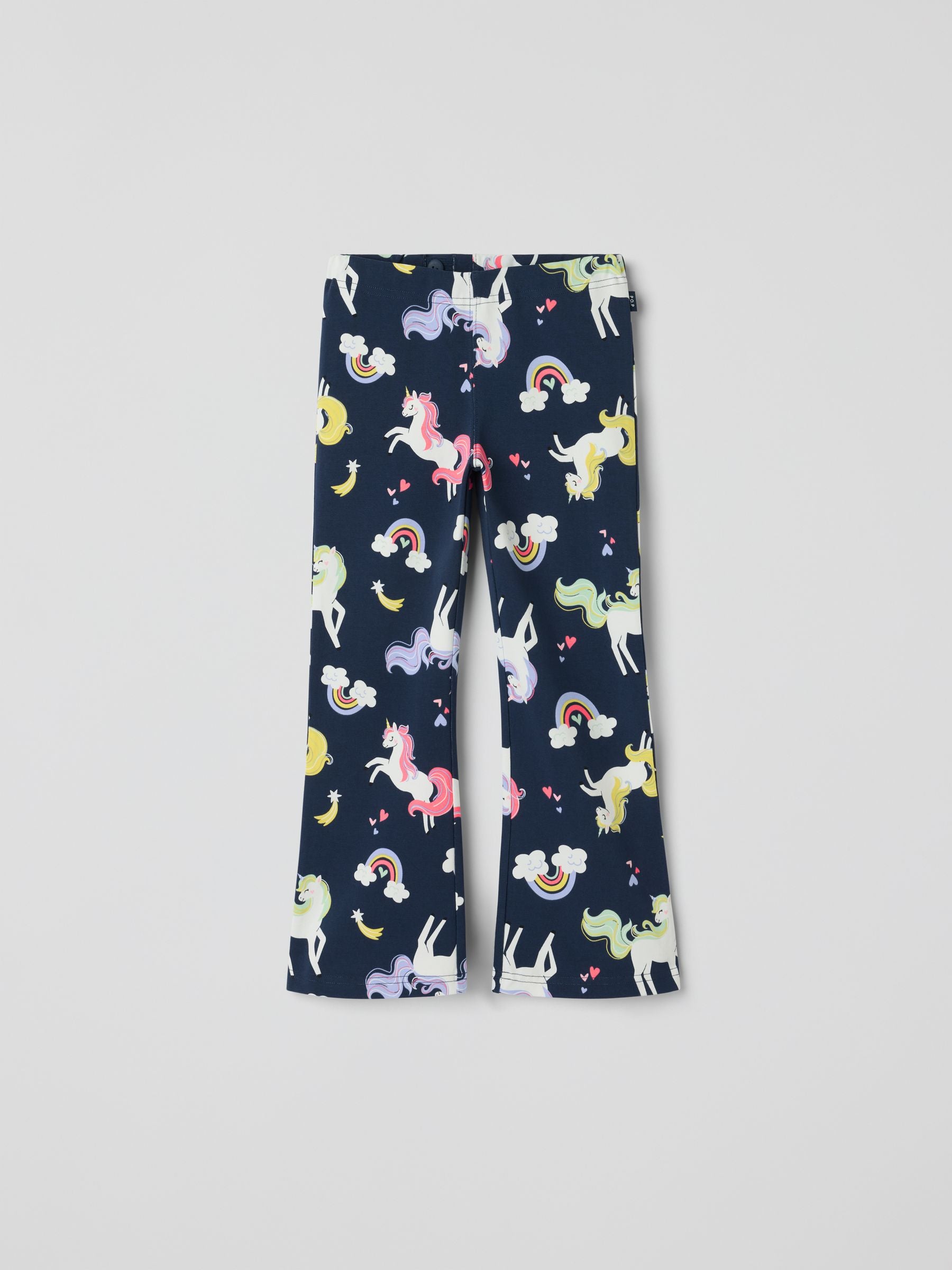 Polarn O. Pyret Animal Unicorn Print Flares Leggings image 1