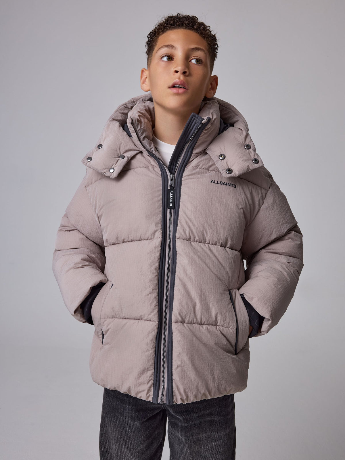 smALLSAINTS Grey Ripstop Logo Coat - image 3