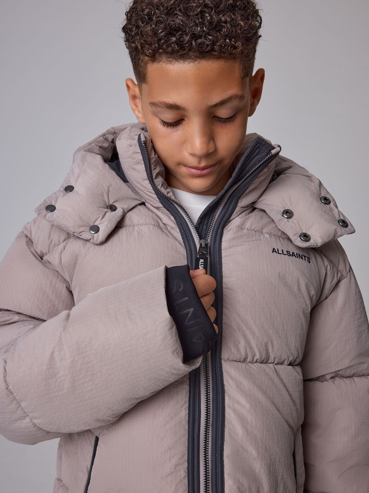 smALLSAINTS Grey Ripstop Logo Coat - image 5
