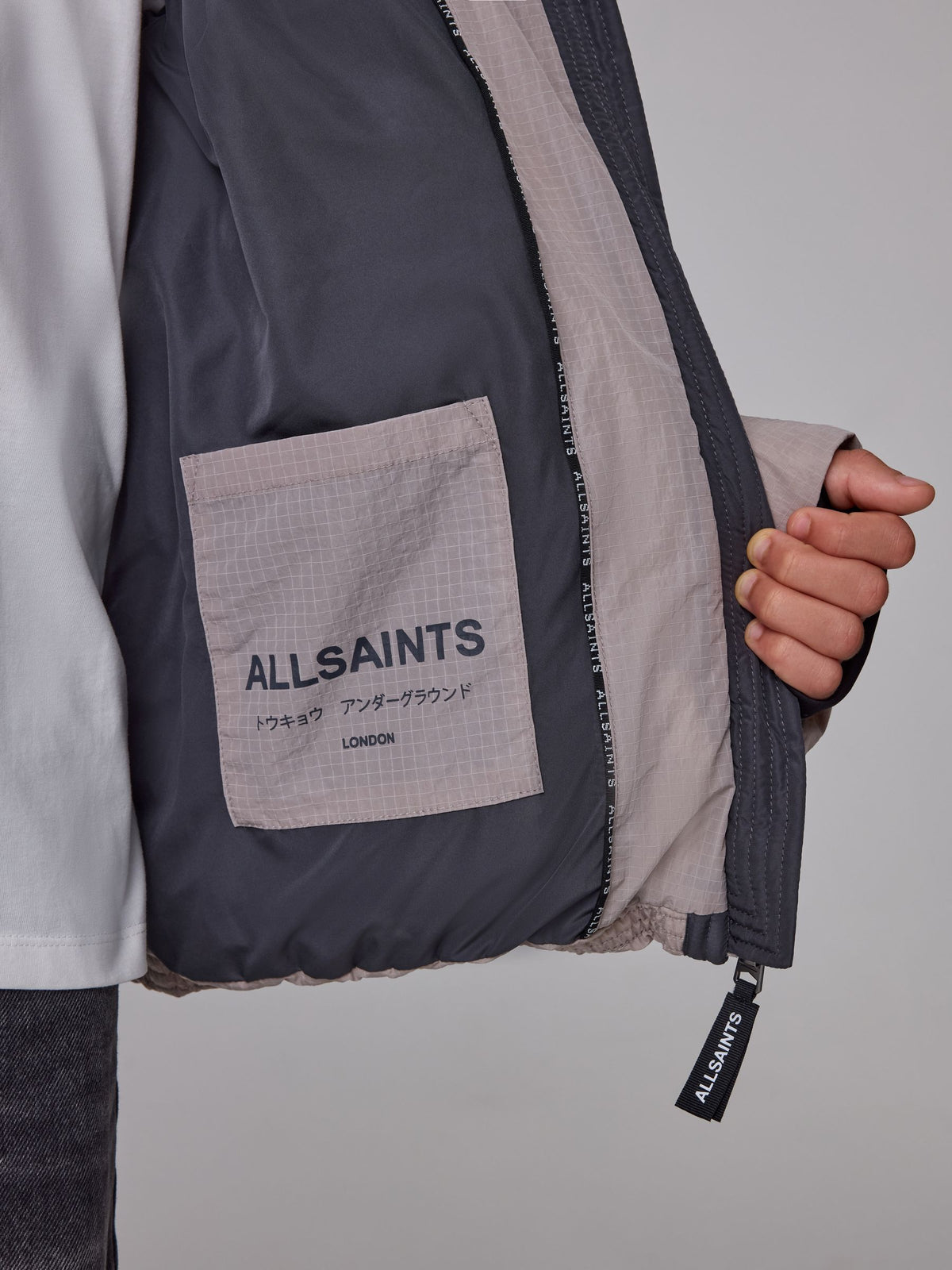 smALLSAINTS Grey Ripstop Logo Coat - image 8