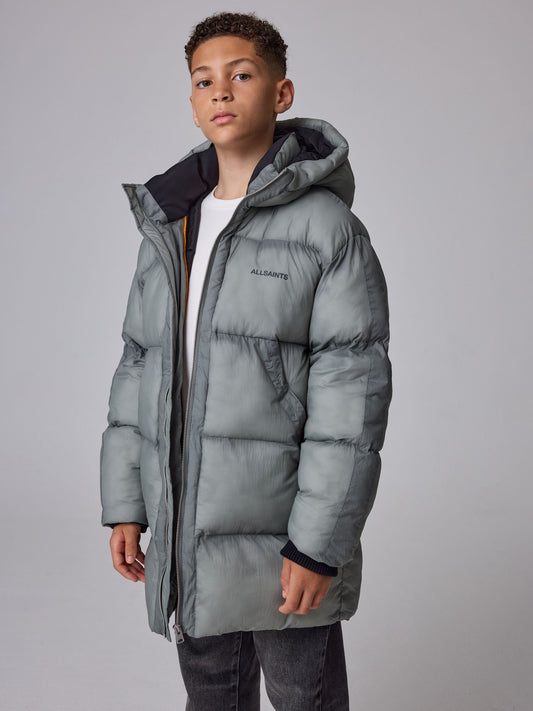 smALLSAINTS Khaki Green Washed Mid Length Padded Coat - image 2