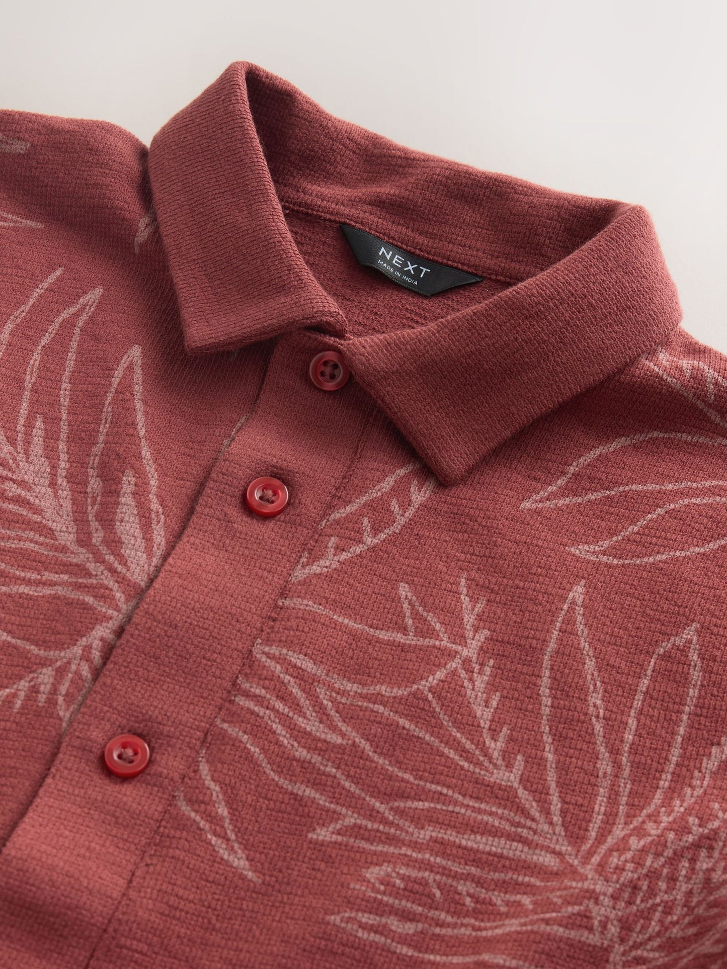Dsiney Kidz - Rust Red Button Through Short Sleeve Jersey Shirt (3-16yrs) image 7