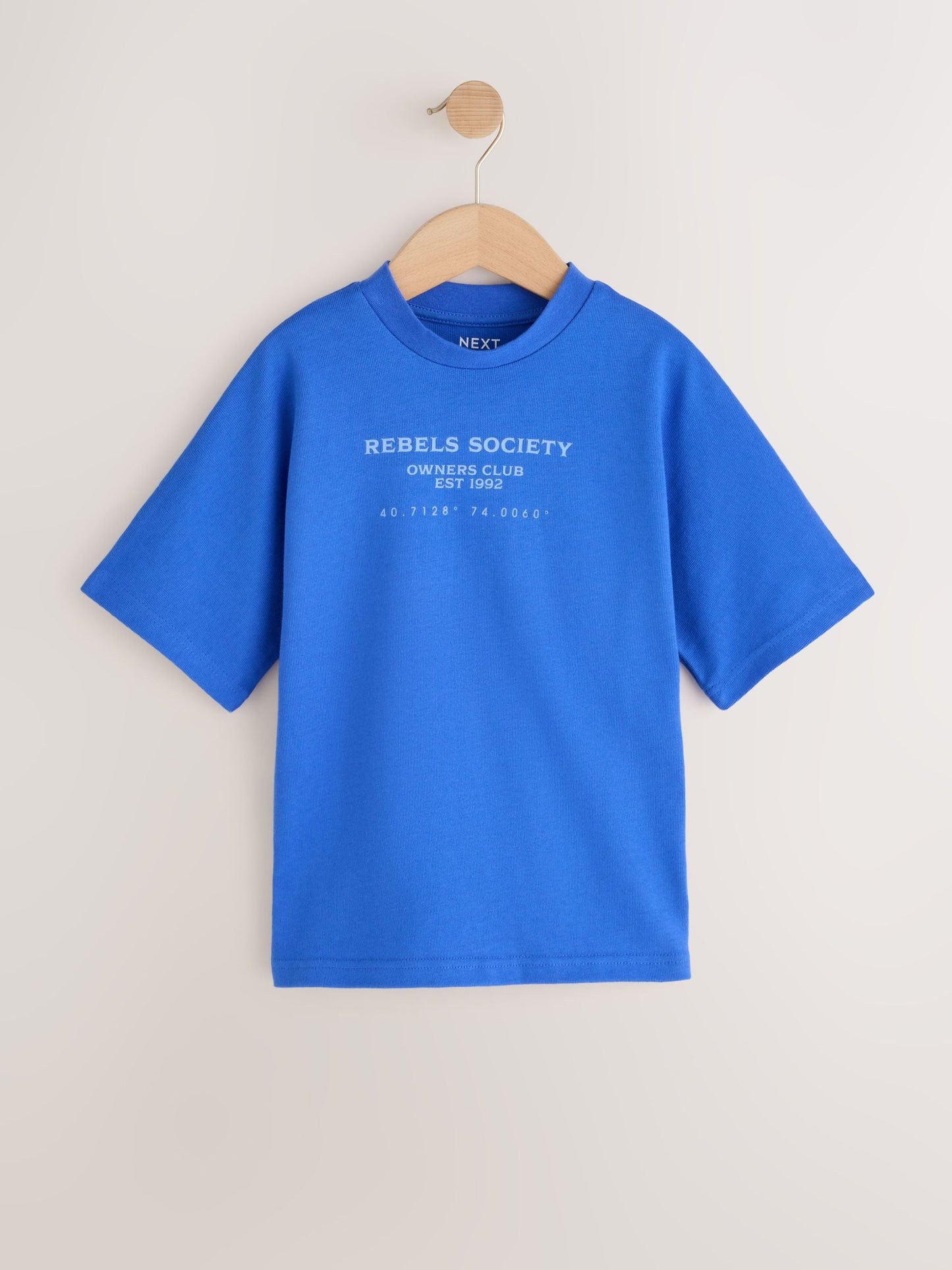 Dsiney Kidz - Cobalt Blue Texture Short Sleeve Graphic T-Shirt (3-16yrs) image 5
