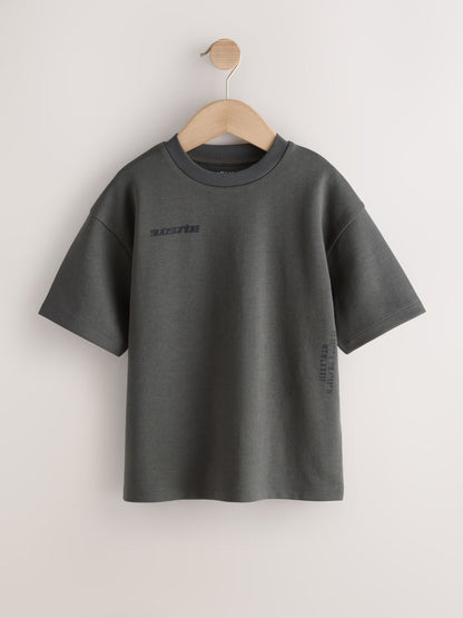 Dsiney Kidz - Charcoal Grey Graphic Heavyweight Short Sleeve T-Shirt (3-16yrs) image 1