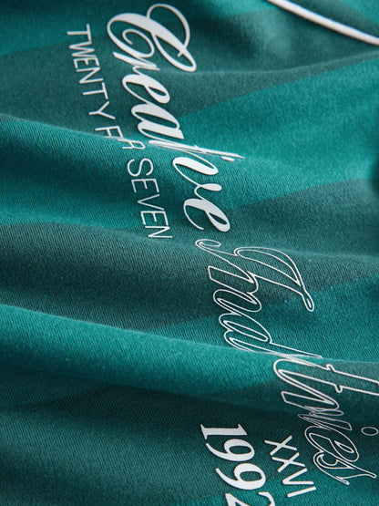 Dsiney Kidz - Blue/Teal Varsity Long Sleeve Heavyweight Varsity T-Shirt (3-16yrs) image 8