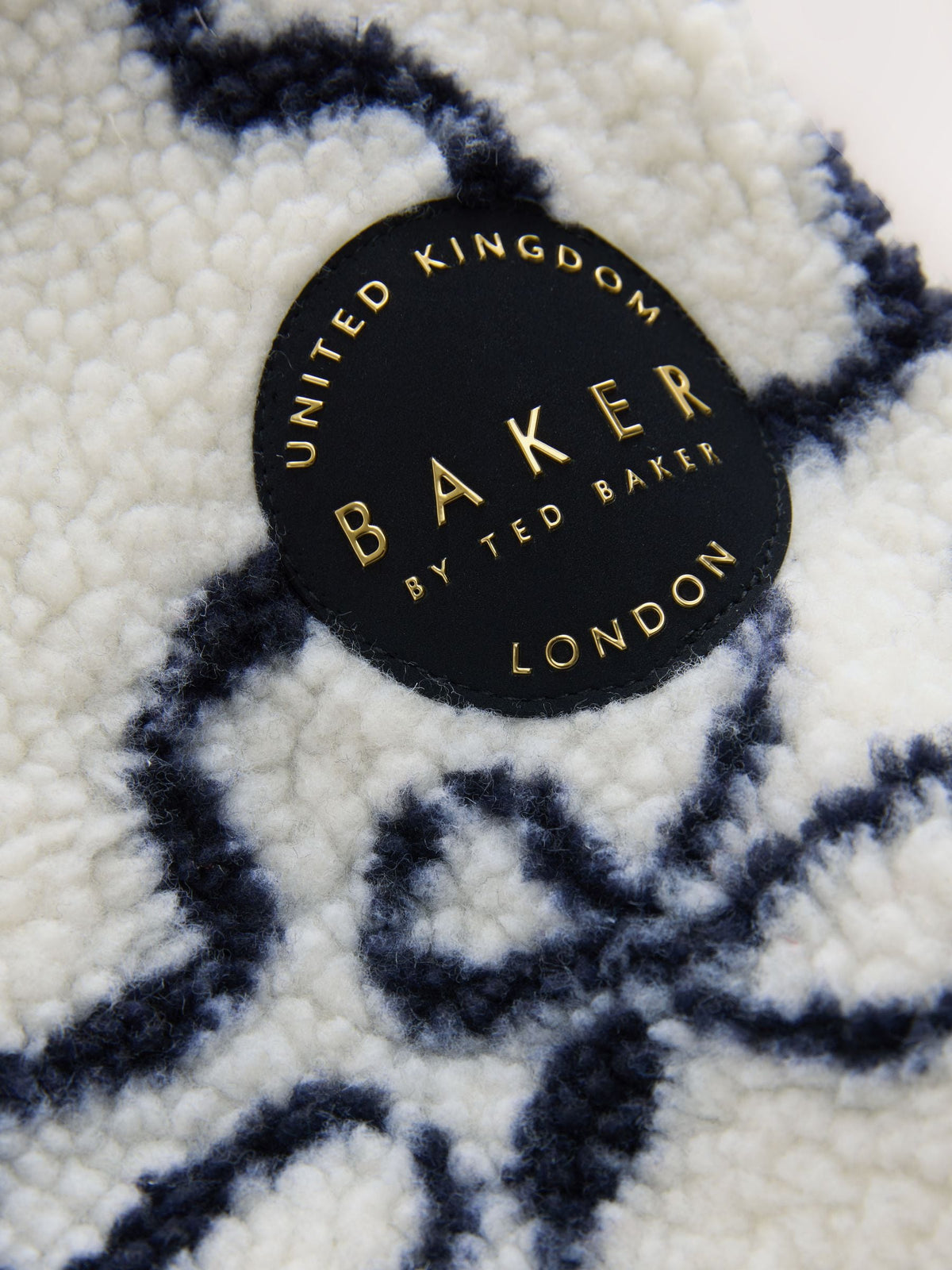 Baker by Ted Baker Ivory Bow Borg Hooded Fleece image 10