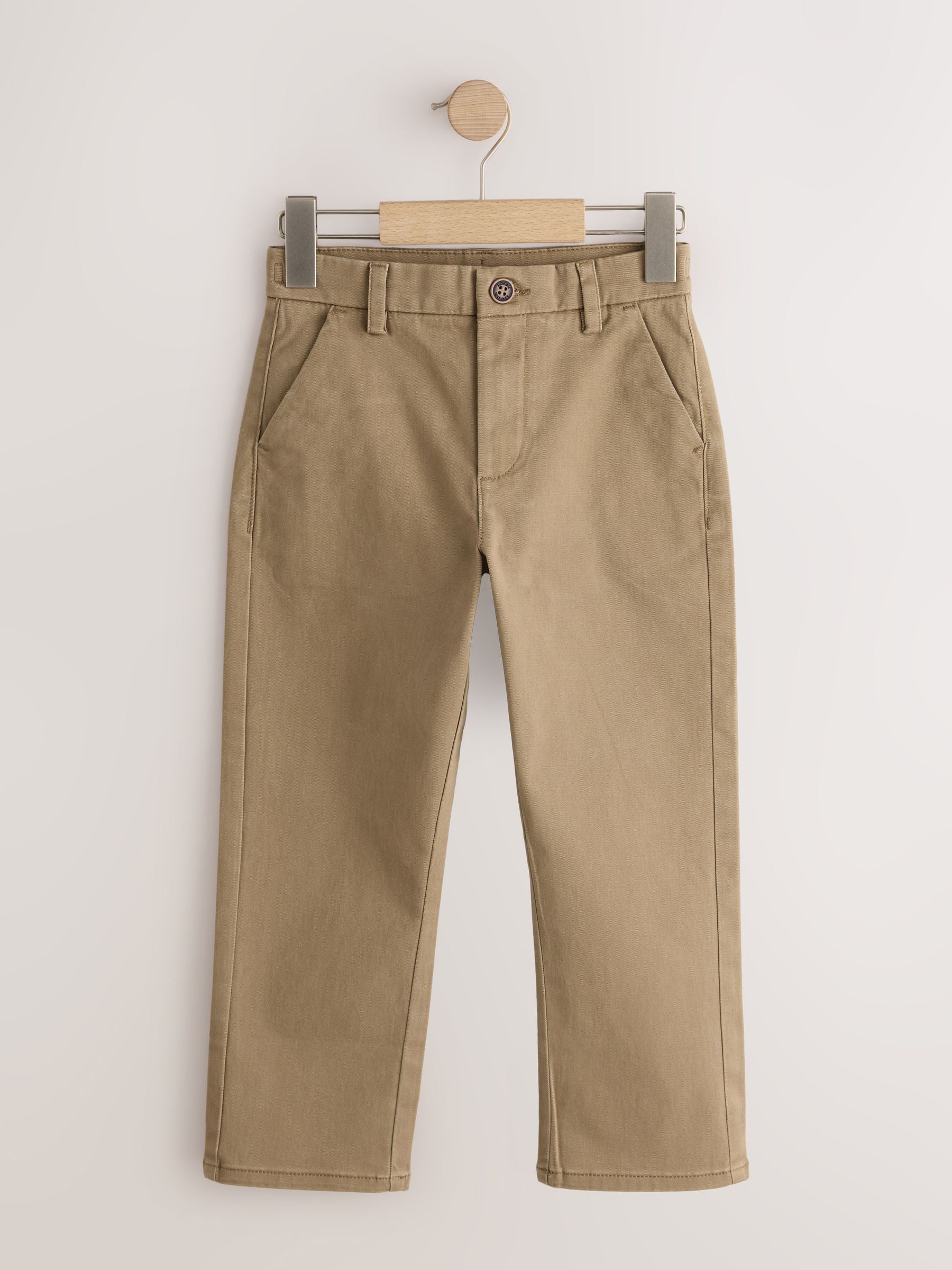 Dsiney Kidz - Tan Brown Loose Fit Stretch Chino Trousers (3-17yrs) image 4