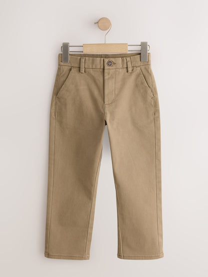 Dsiney Kidz - Tan Brown Loose Fit Stretch Chino Trousers (3-17yrs) image 4