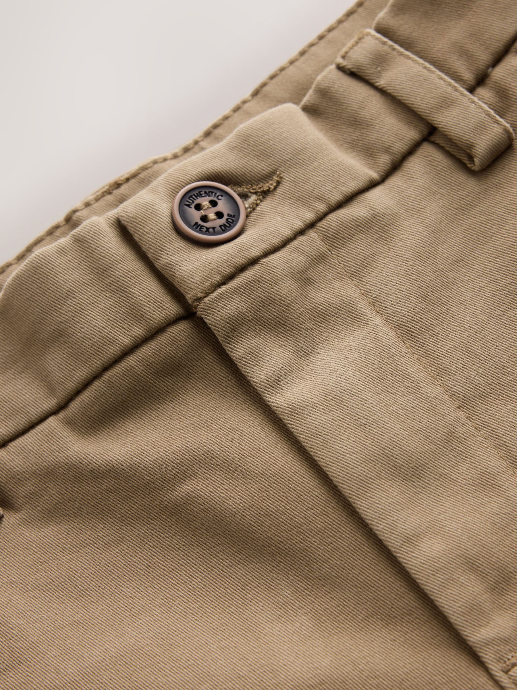 Dsiney Kidz - Tan Brown Loose Fit Stretch Chino Trousers (3-17yrs) image 6