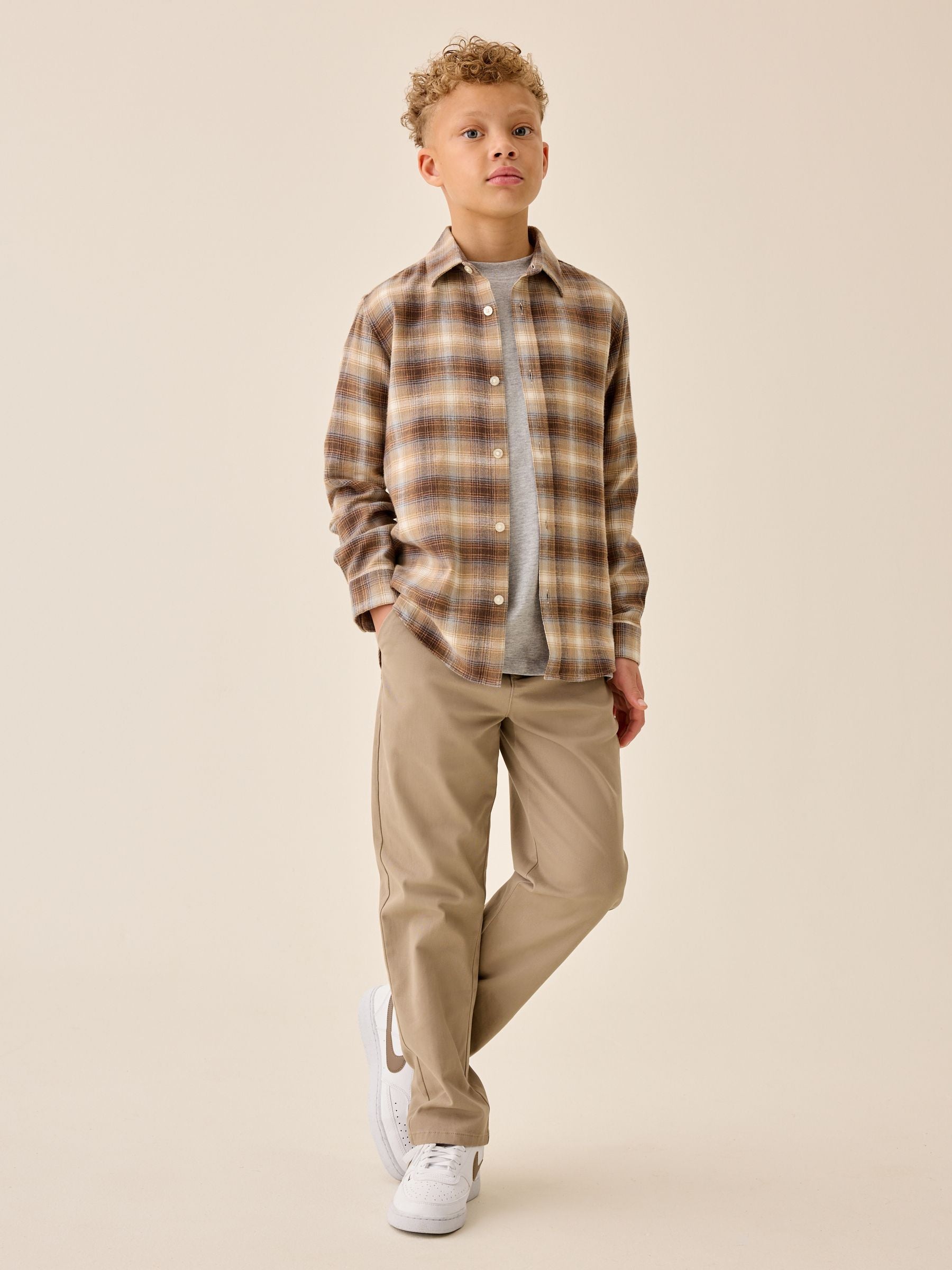 Dsiney Kidz - Stone Loose Fit Stretch Chino Trousers (3-17yrs) image 2