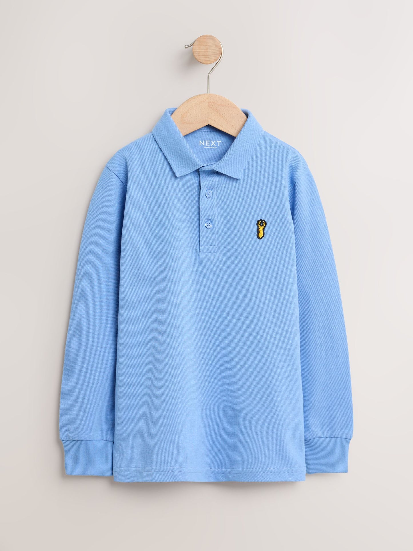 Dsiney Kidz - Light Blue Long Sleeve Polo Shirt (3-16yrs) image 1