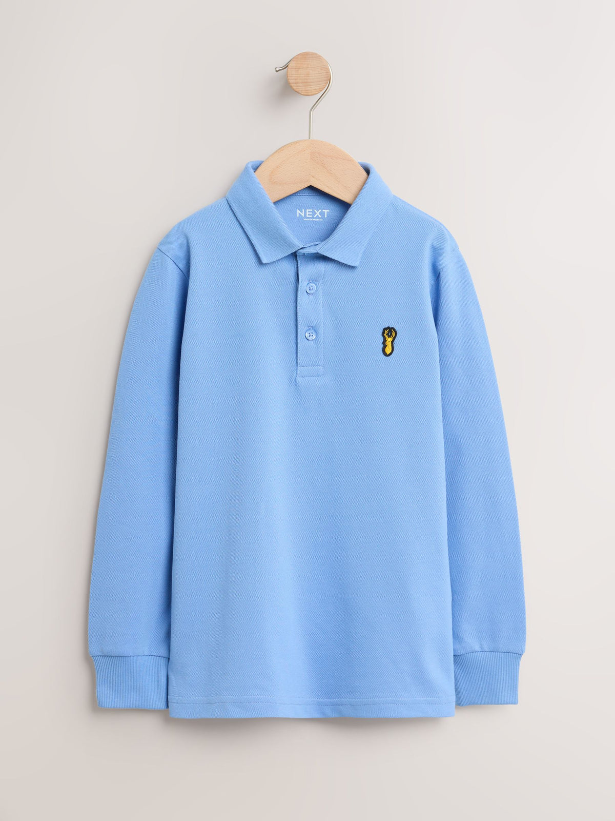 Dsiney Kidz - Light Blue Long Sleeve Polo Shirt (3-16yrs) image 1