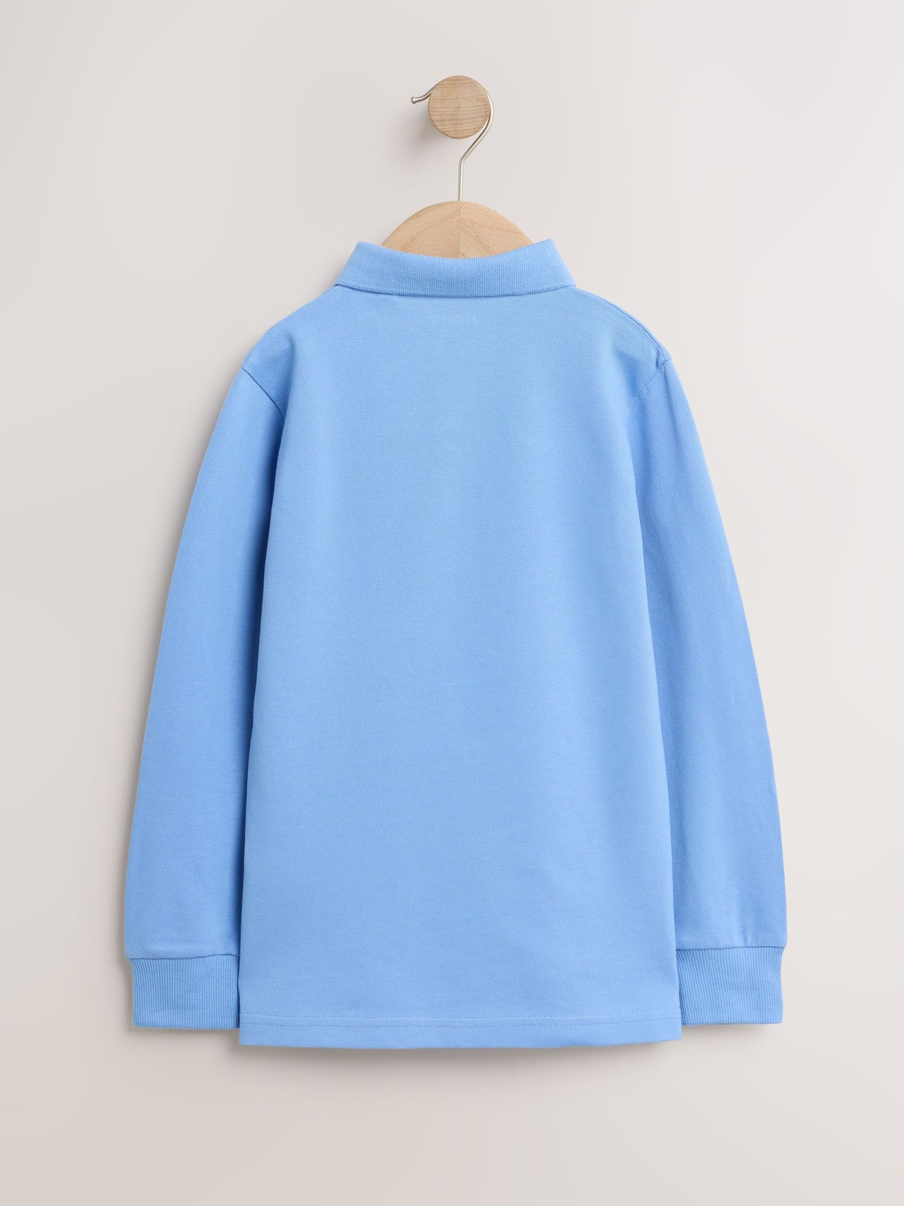 Dsiney Kidz - Light Blue Long Sleeve Polo Shirt (3-16yrs) image 2