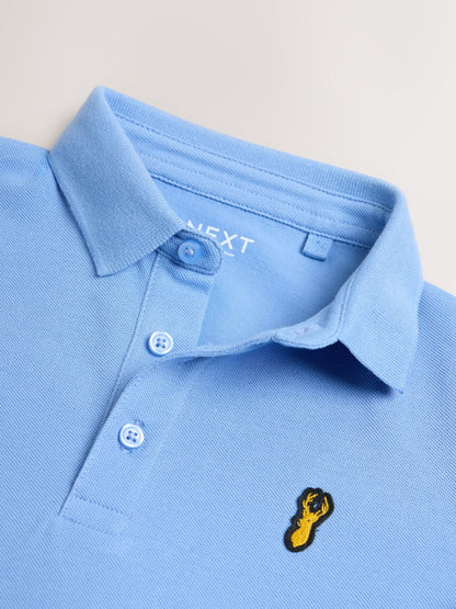 Dsiney Kidz - Light Blue Long Sleeve Polo Shirt (3-16yrs) image 4