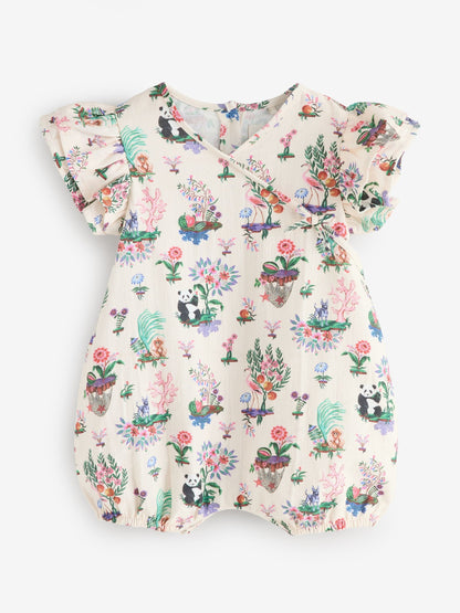 Cream Character Cath Kidston Wrap Over Baby Romper image 5