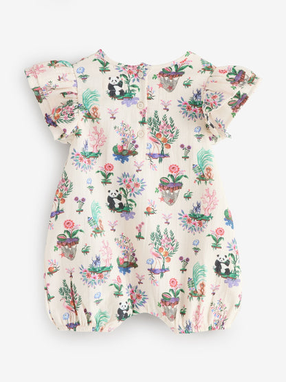 Cream Character Cath Kidston Wrap Over Baby Romper image 6