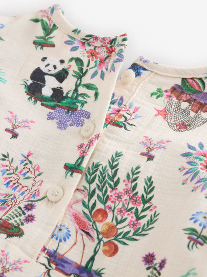 Cream Character Cath Kidston Wrap Over Baby Romper image 8