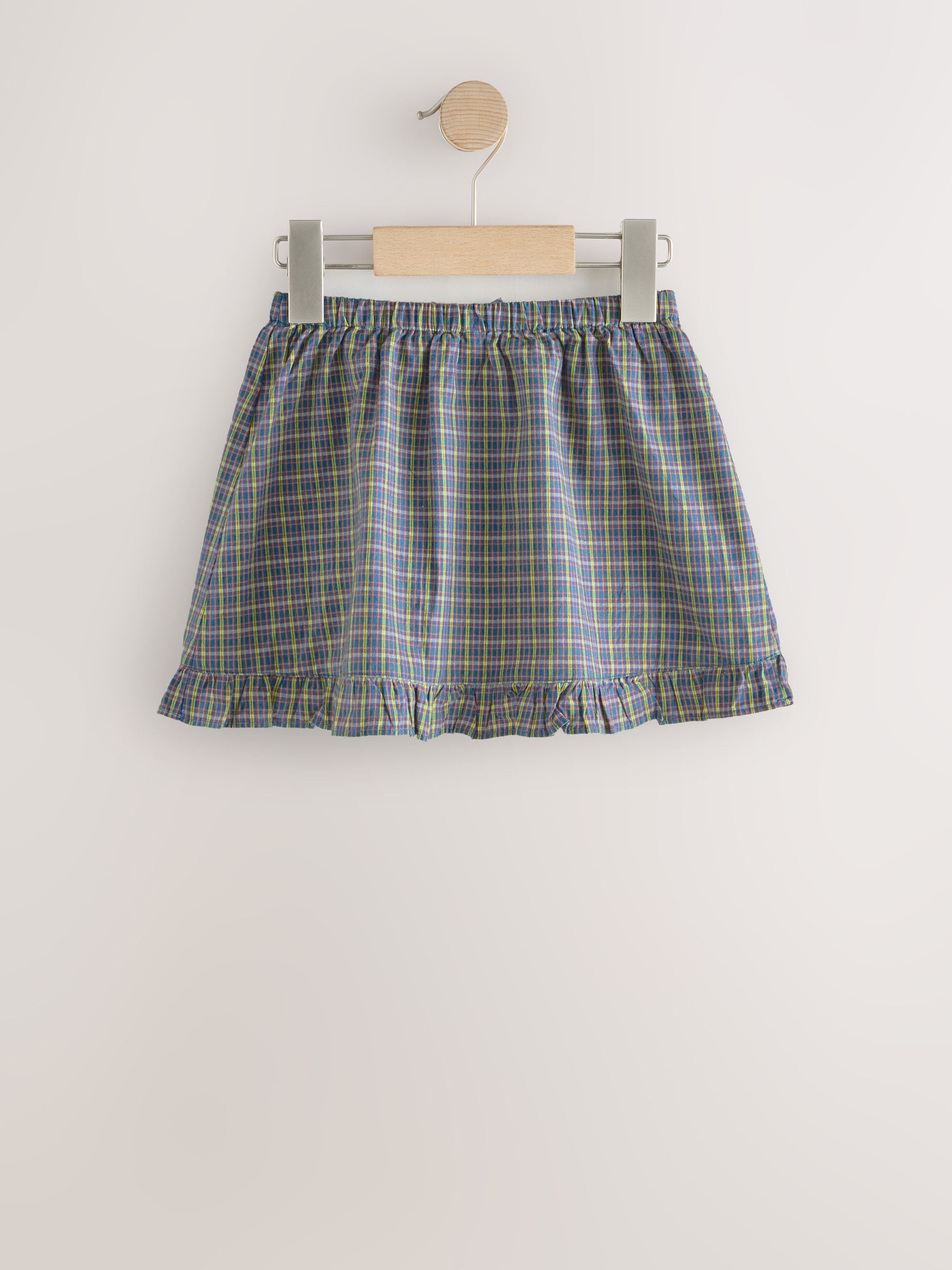 Dsiney Kidz - Multicoloured Navy Check Frill Hem Skirt (3mths-7yrs) image 6