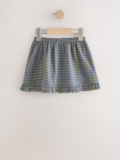 Dsiney Kidz - Multicoloured Navy Check Frill Hem Skirt (3mths-7yrs) image 6