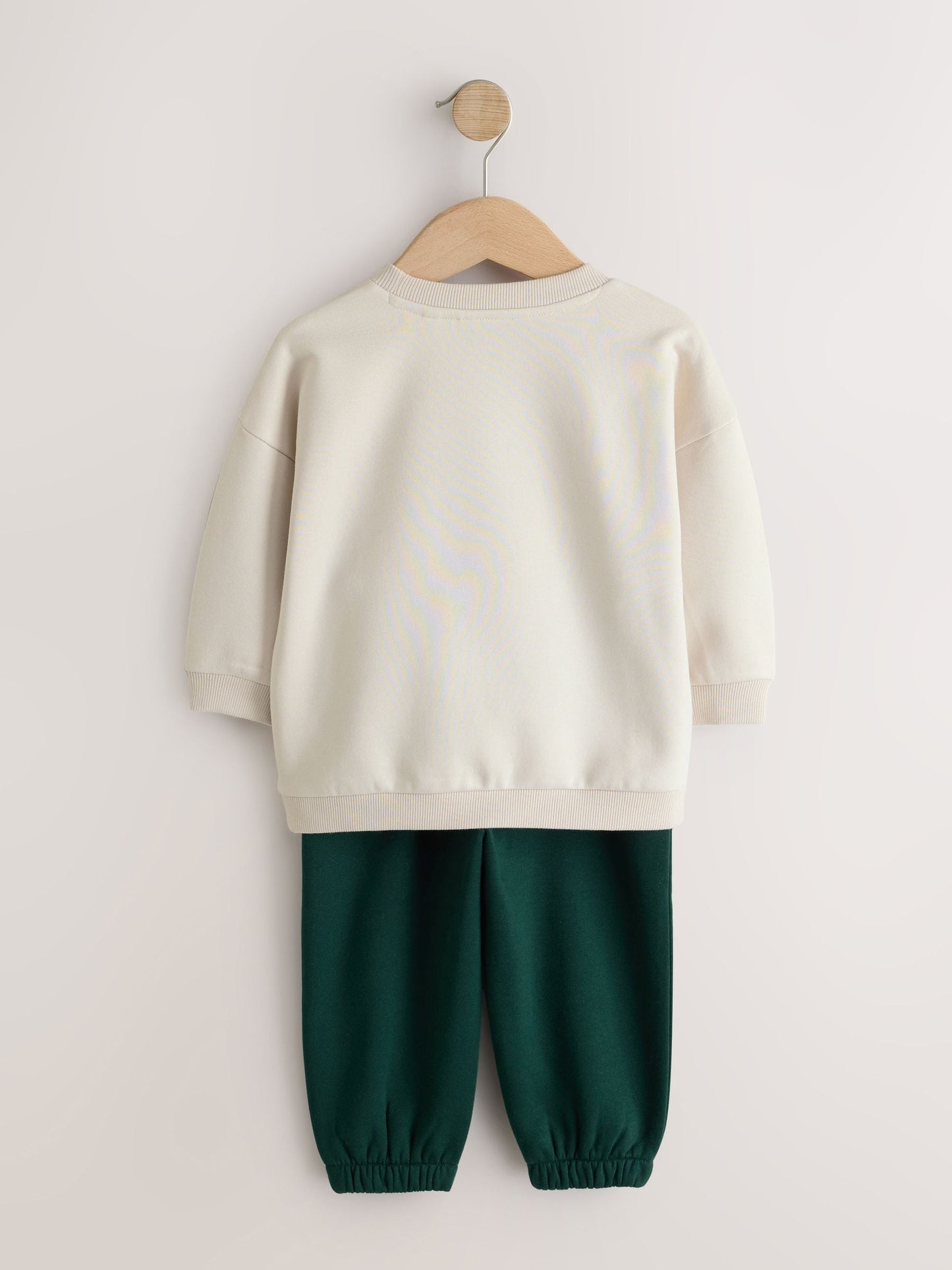 Ecru Crew Neck Joggers Set (3mths-7yrs) image 3