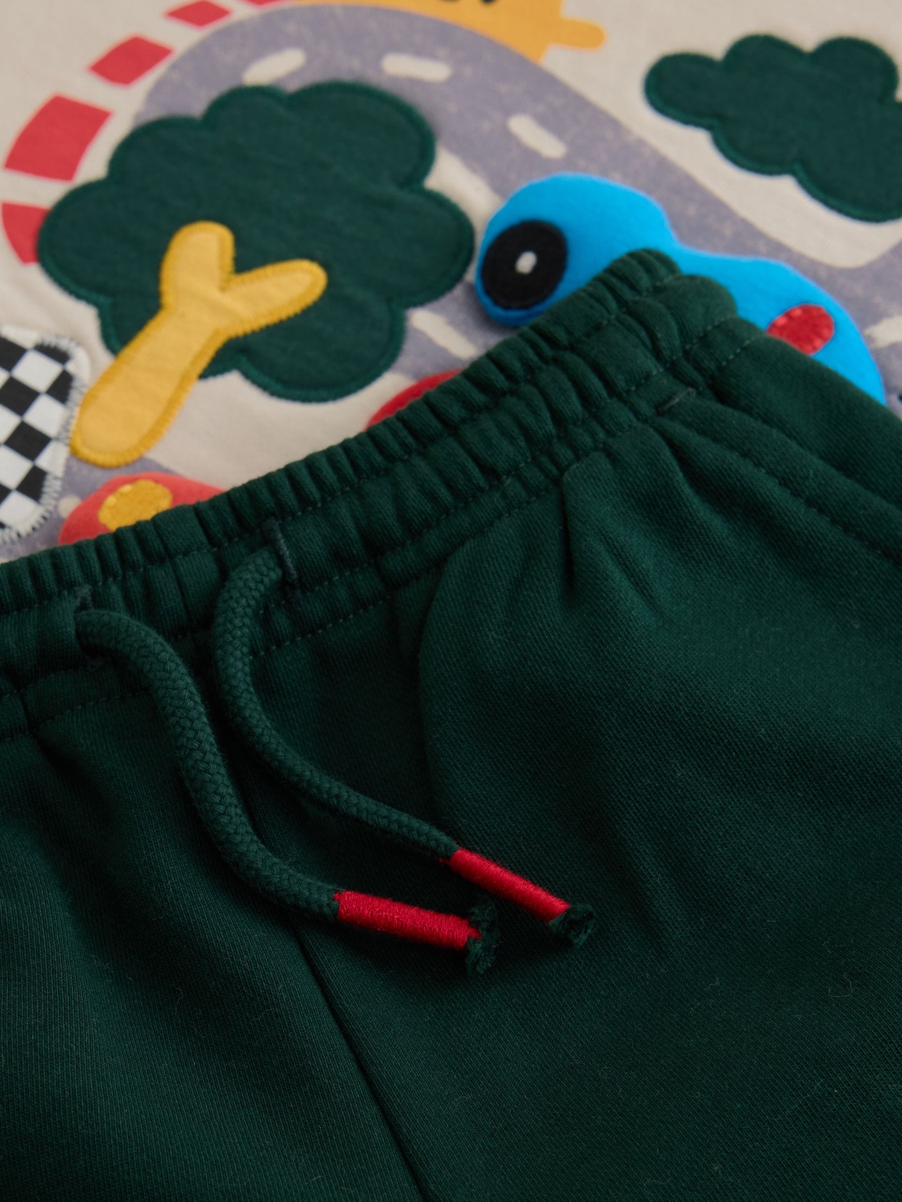 Ecru Crew Neck Joggers Set (3mths-7yrs) image 4