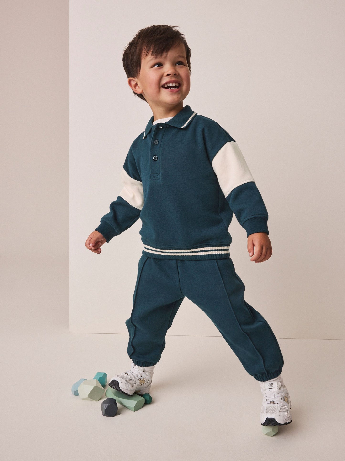 Dsiney Kidz - Neutral Polo Joggers Set (3mths-7yrs) image 2
