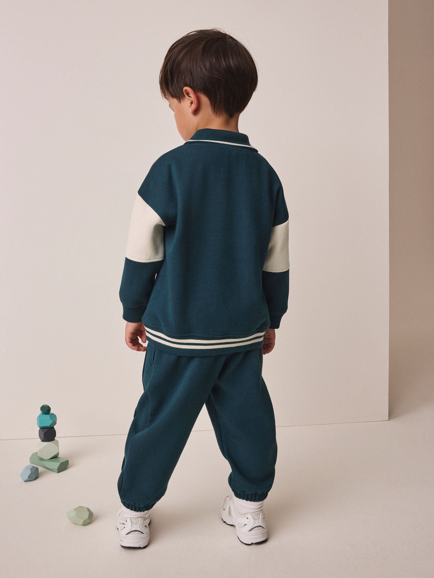 Dsiney Kidz - Neutral Polo Joggers Set (3mths-7yrs) image 3