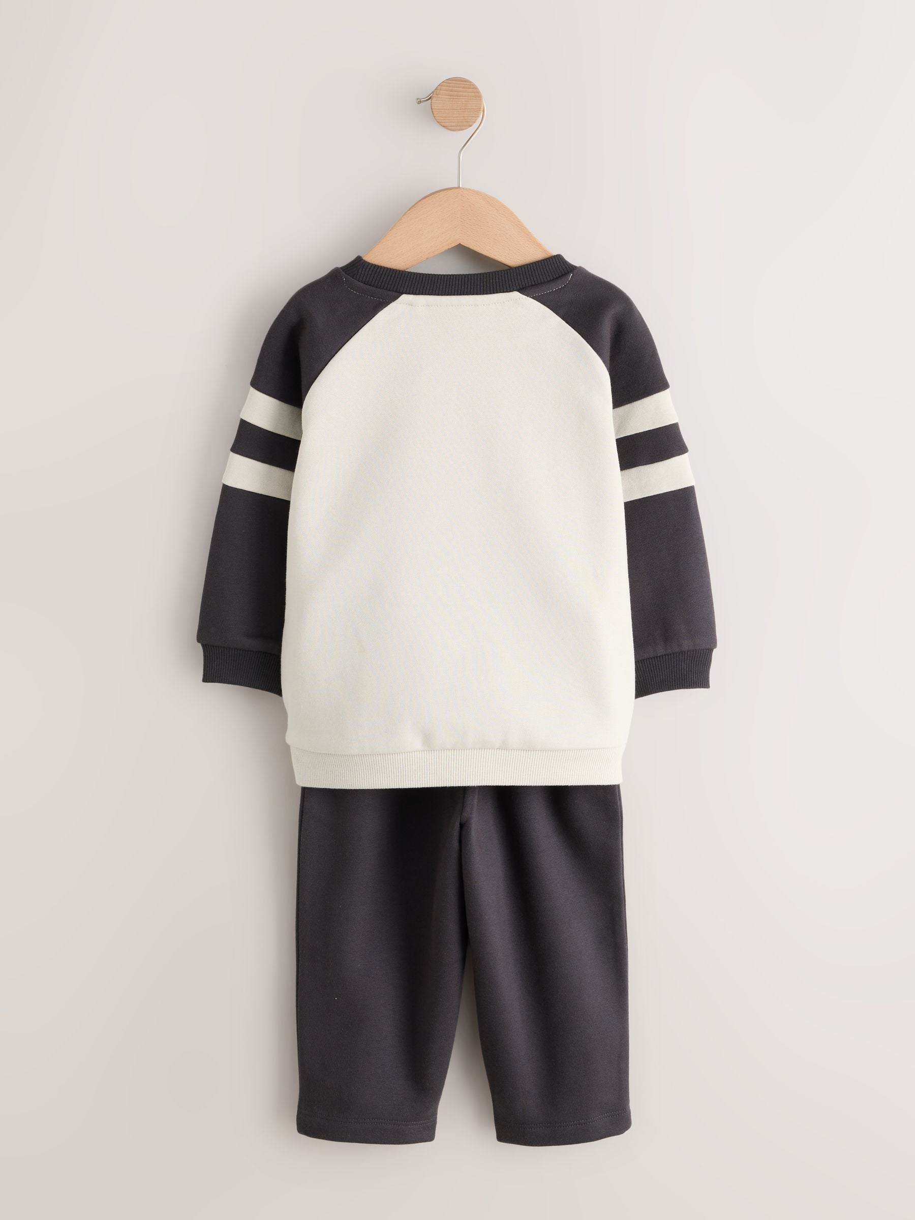 Dsiney Kidz - Grey/Ecru Crew Neck Joggers Set (3mths-7yrs) image 7