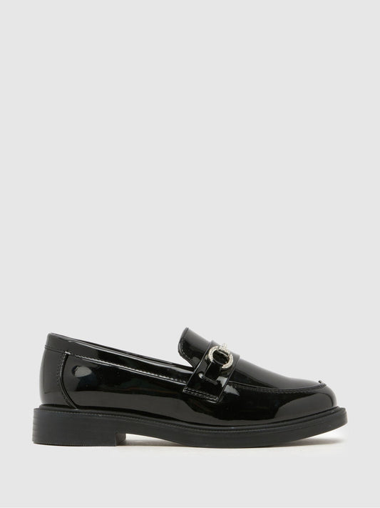 Schuh Black Laura Embellished Loafers image 1