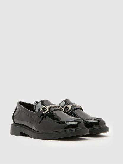 Schuh Black Laura Embellished Loafers image 2