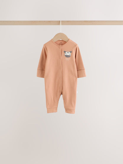 Neutral Safari Baby Sleepsuits 4 Pack (0mths-3yrs) image 6