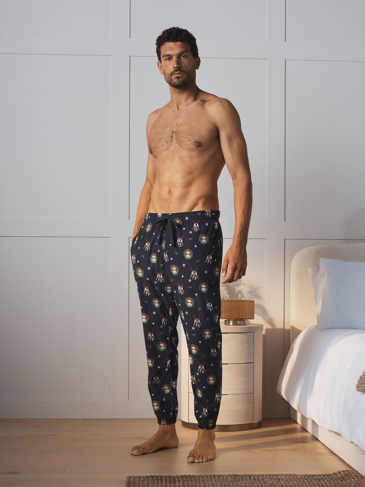 Black Star Wars Printed Long Pyjama Bottoms - image 2