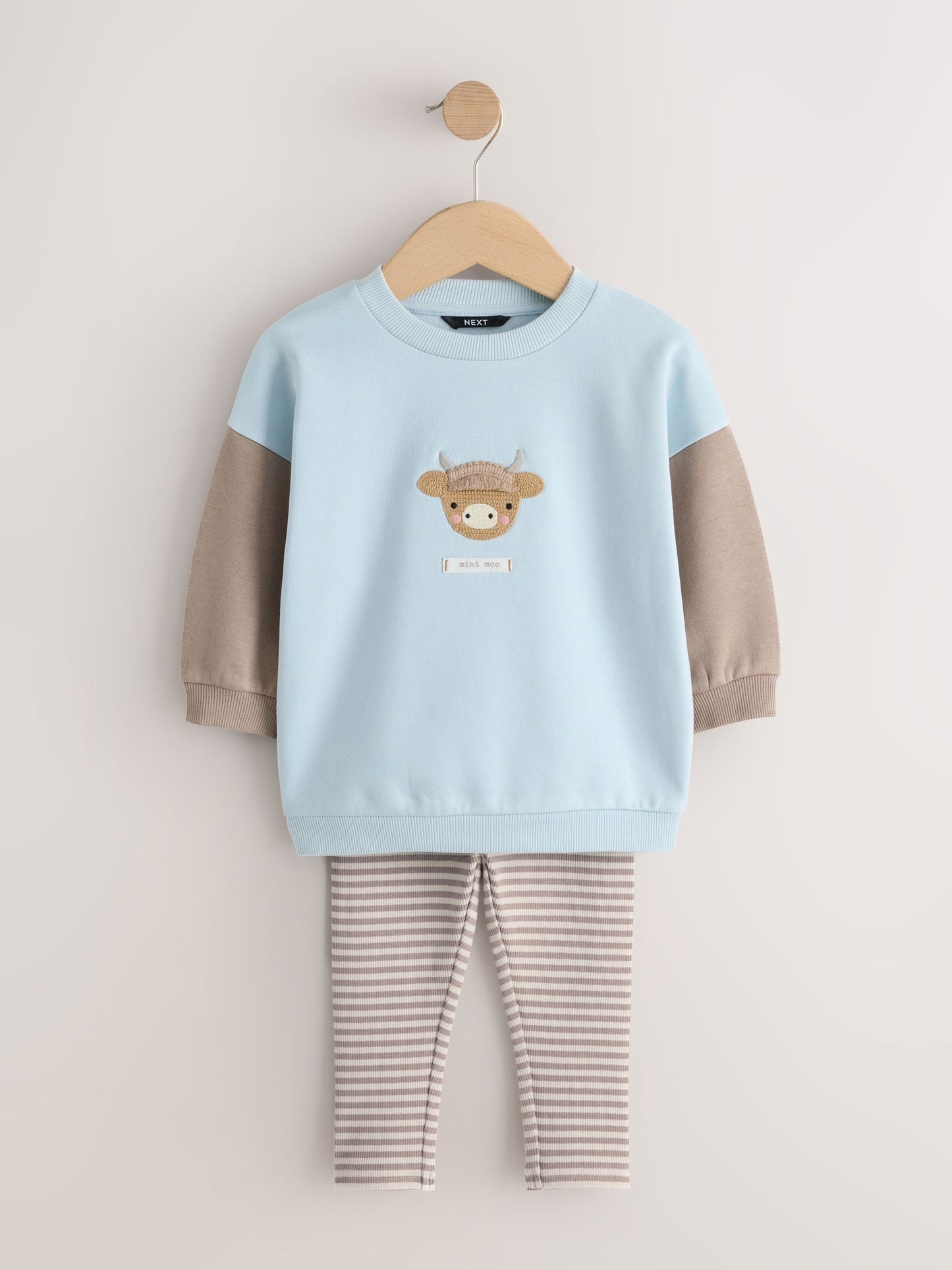 Blue Sweatshirt and Leggings Set 2 Piece (3mths-7yrs) image 5