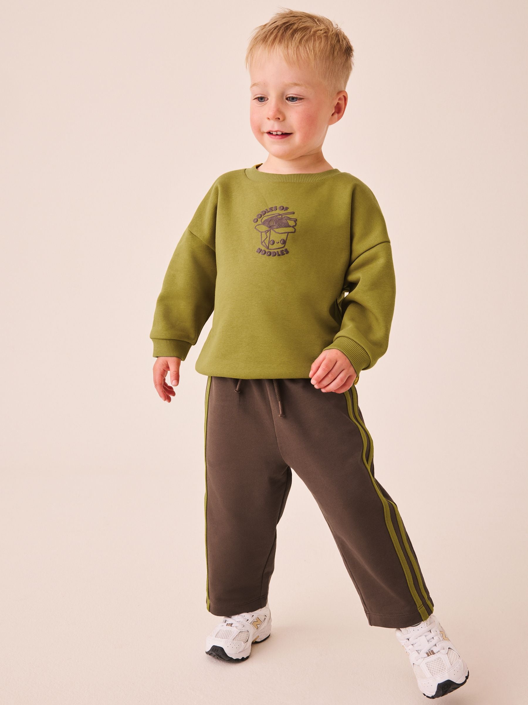 Dsiney Kidz - Olive Green Crew Neck Joggers Set (3mths-7yrs) image 1