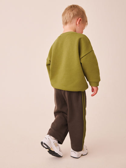 Dsiney Kidz - Olive Green Crew Neck Joggers Set (3mths-7yrs) image 4