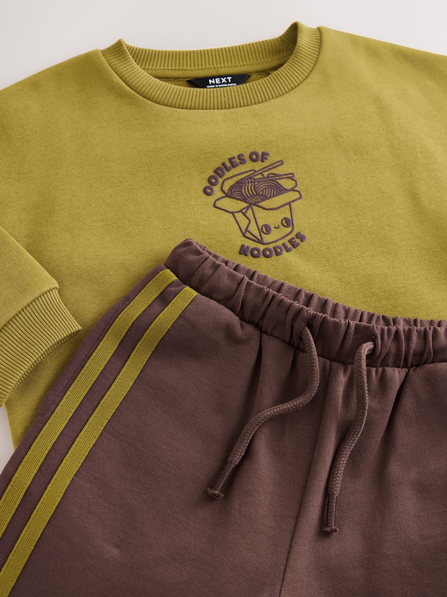 Dsiney Kidz - Olive Green Crew Neck Joggers Set (3mths-7yrs) image 9
