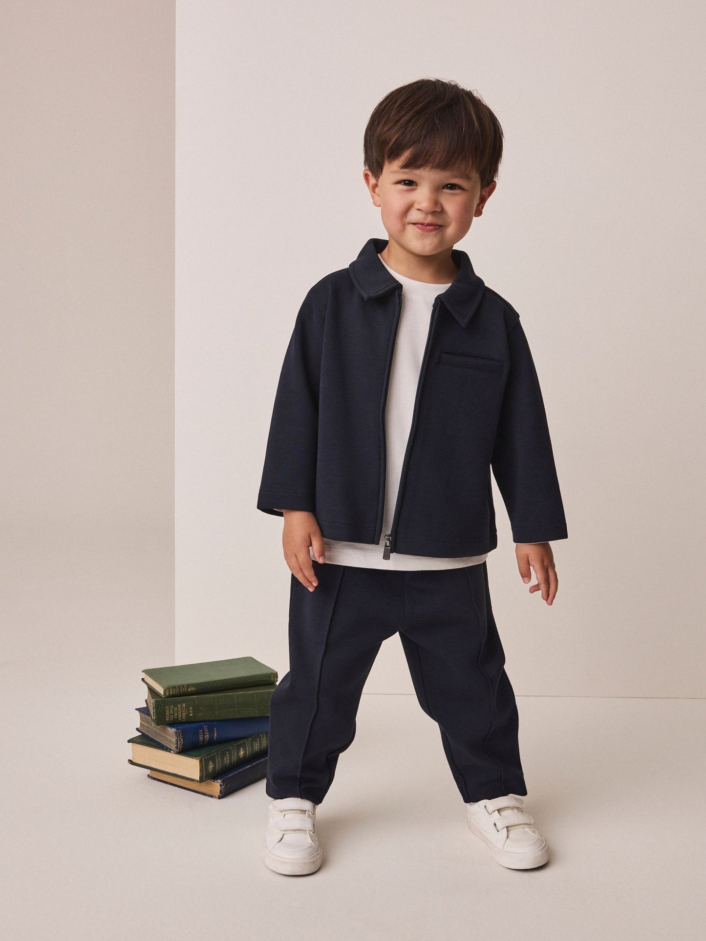 Dsiney Kidz - Navy Smart Jacket Top & Trousers Set 3 Piece (3mths-7yrs) image 1
