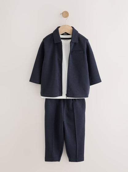 Dsiney Kidz - Navy Smart Jacket Top & Trousers Set 3 Piece (3mths-7yrs) image 5