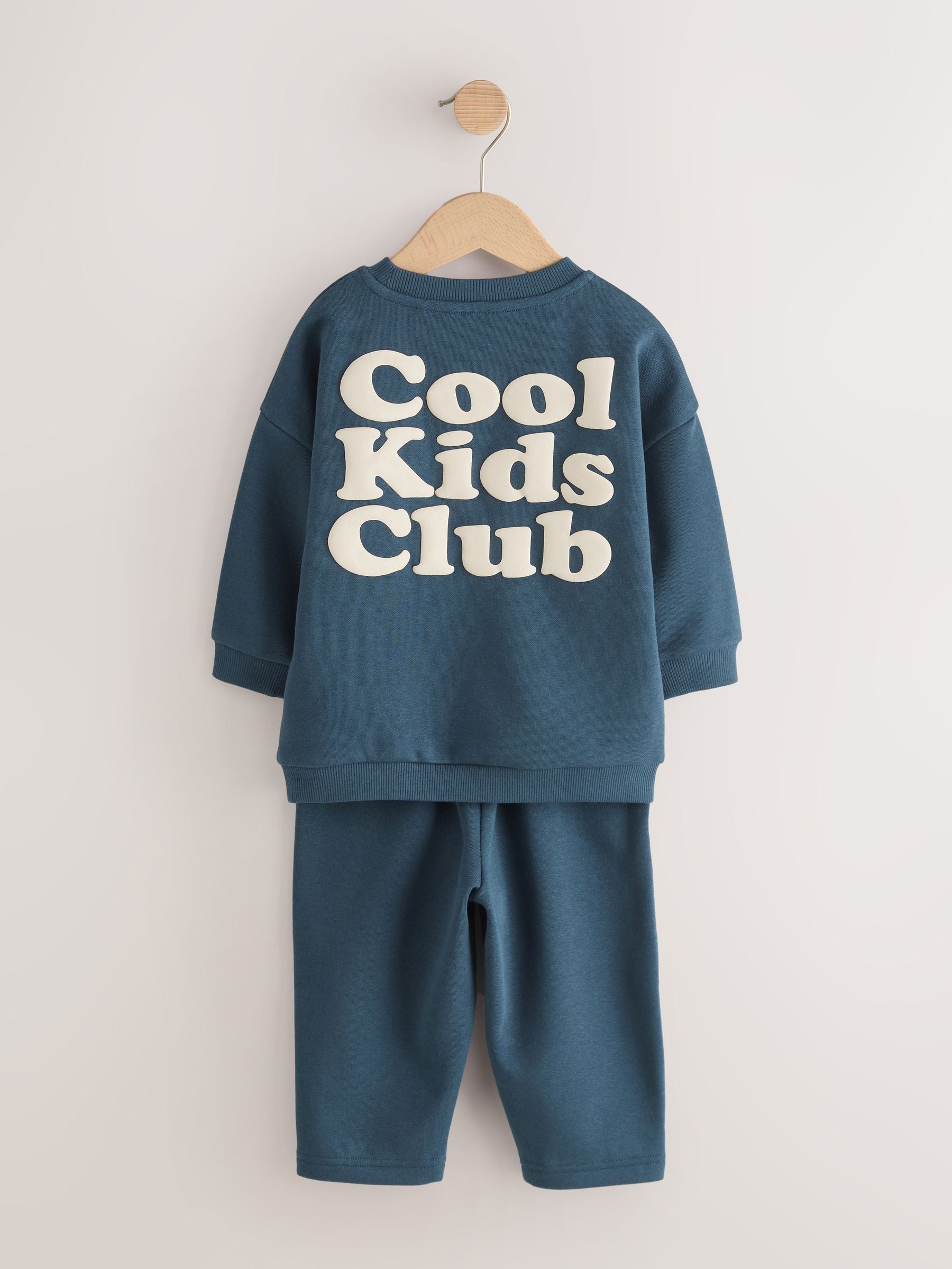 Dsiney Kidz - Dark/Blue Back Print Crew Neck Joggers Set (3mths-7yrs) image 1