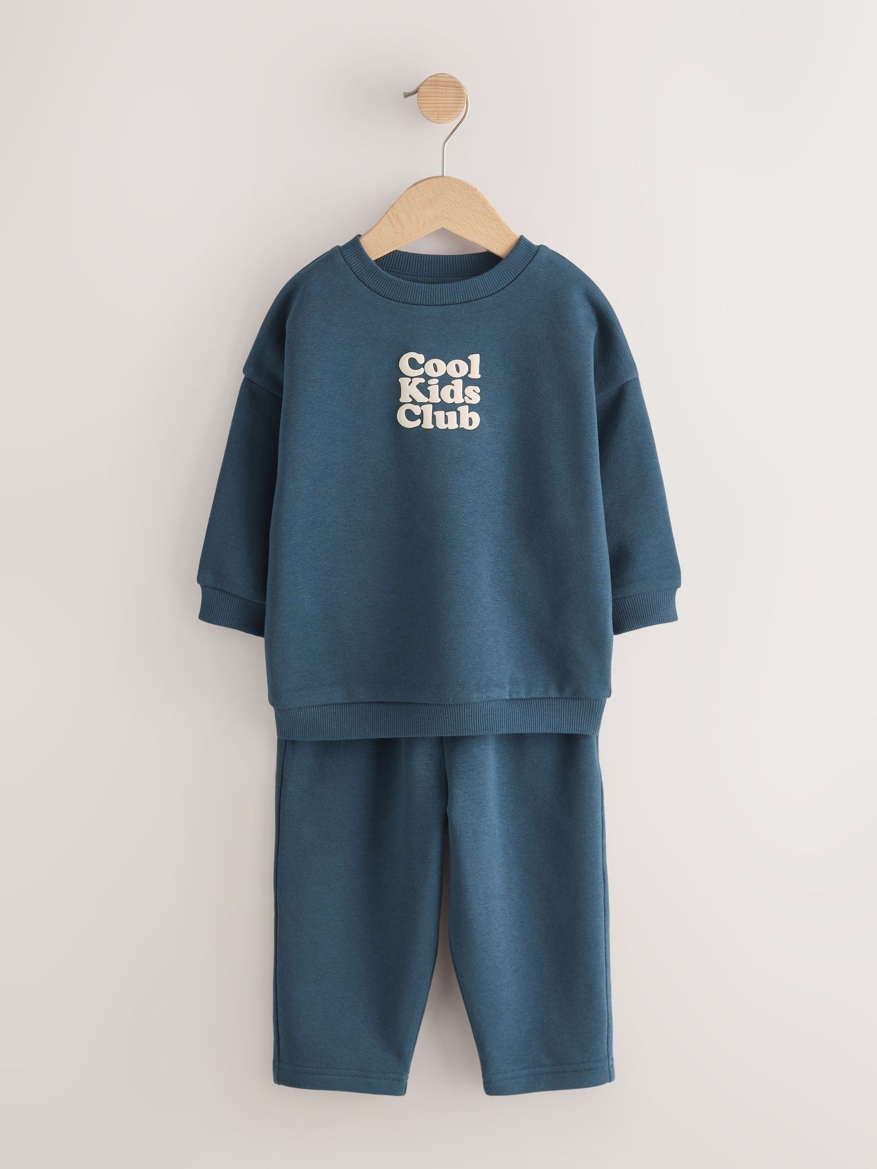 Dsiney Kidz - Dark/Blue Back Print Crew Neck Joggers Set (3mths-7yrs) image 2