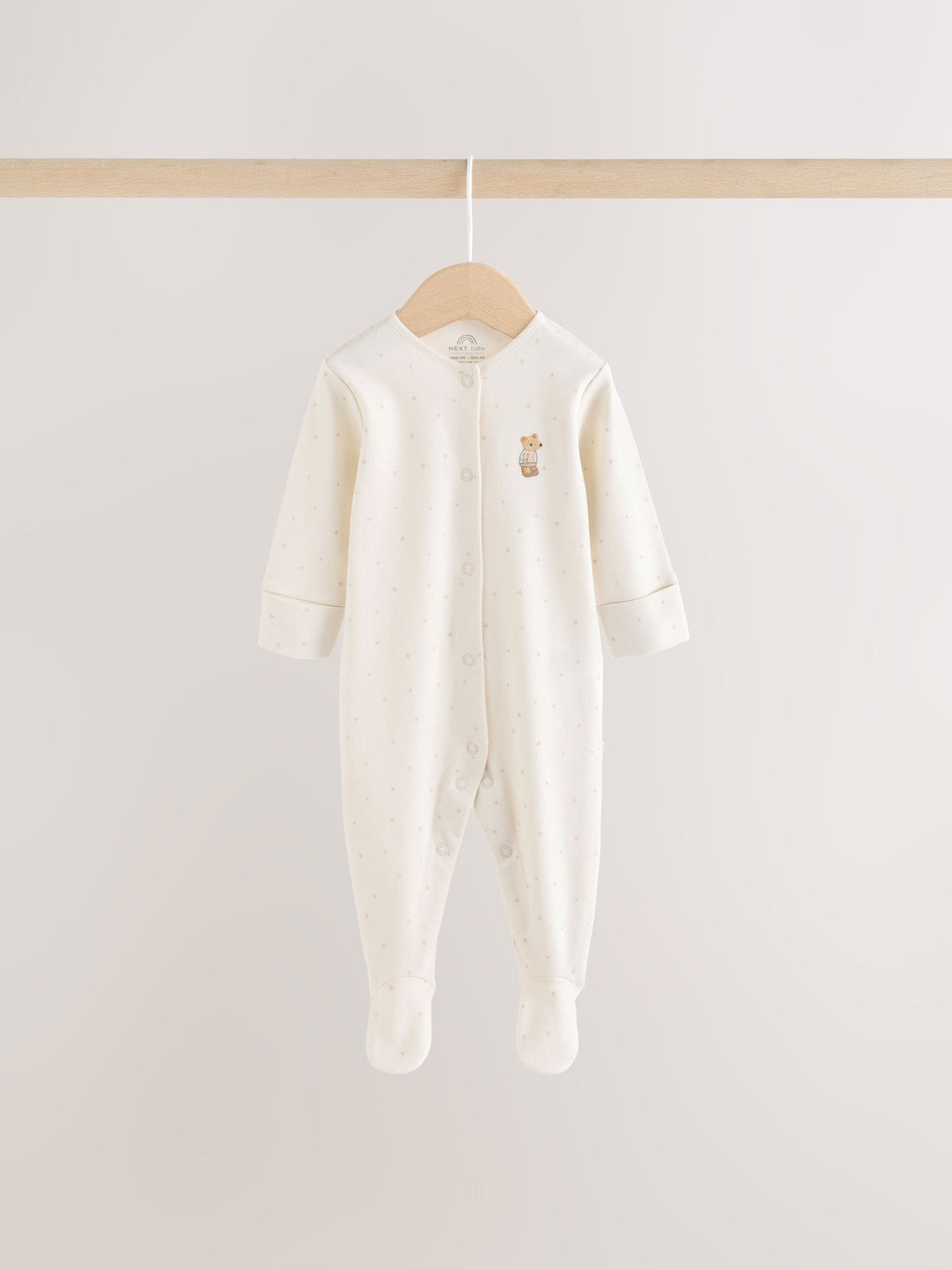Neutral Animal Baby Sleepsuits 3 Pack (0-2yrs) image 4