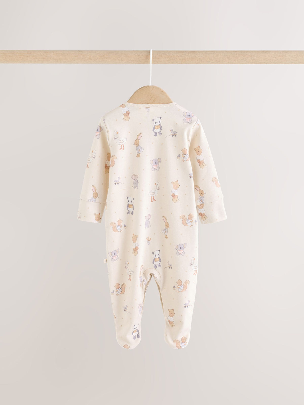 Neutral Animal Baby Sleepsuits 3 Pack (0-2yrs) image 6