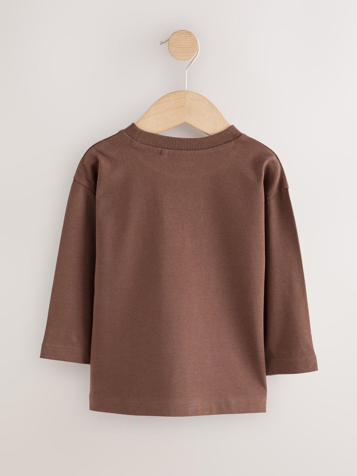 Dsiney Kidz - Brown I'm So Lucky Four Leaf Clover Long Sleeve Small Graphic Printed T-Shirt (3mths-7yrs) image 6