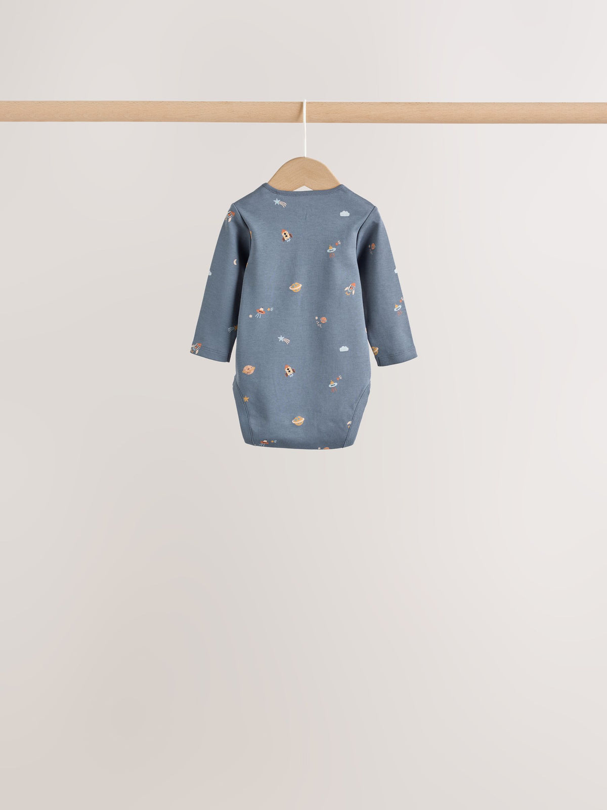 Dsiney Kidz - Blue Character Long Sleeve Baby Bodysuit 7 Pack image 5
