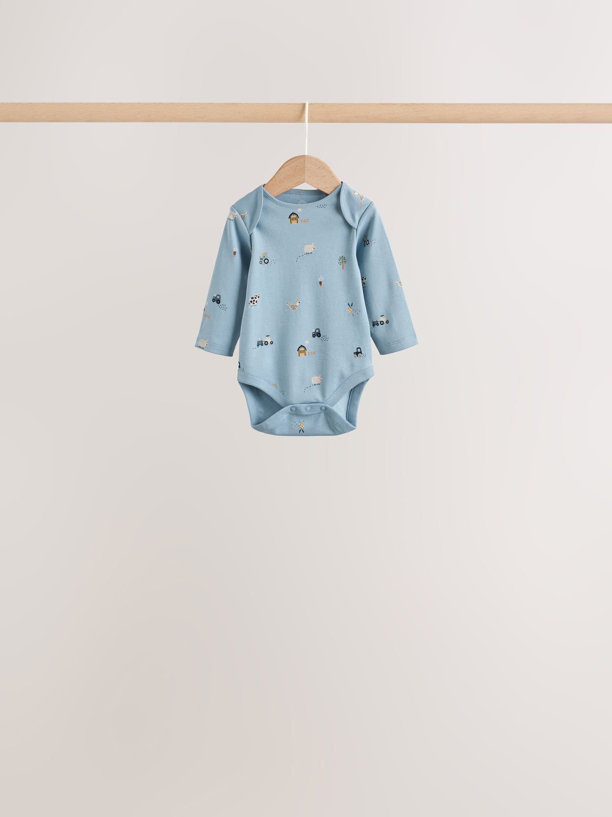 Dsiney Kidz - Blue Character Long Sleeve Baby Bodysuit 7 Pack image 7