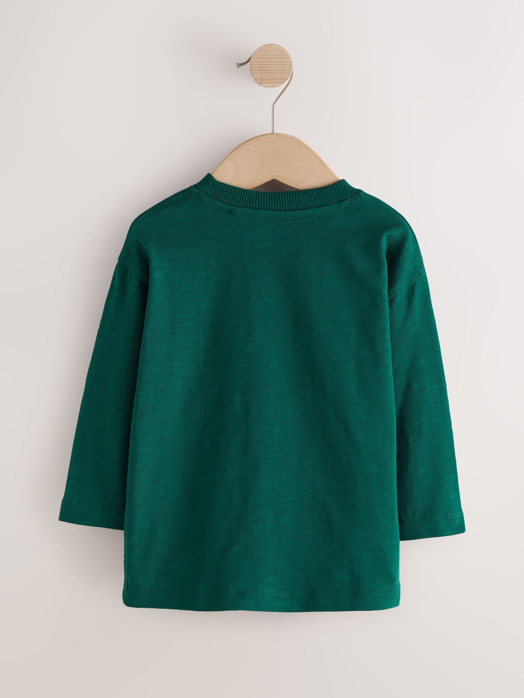 Dsiney Kidz - Dark Green Santa Interactive Tractor Long Sleeve Christmas T-Shirt (3mths-7yrs) image 6